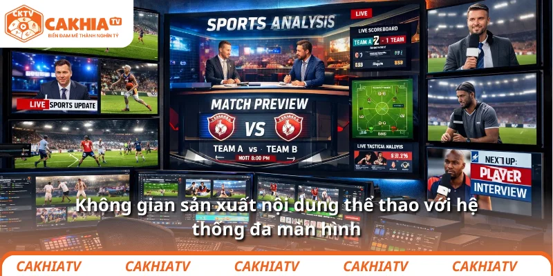 Không gian sản xuất nội dung thể thao của CEO Đoàn Văn Vương Võ